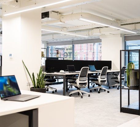 Refurbished open-plan office space