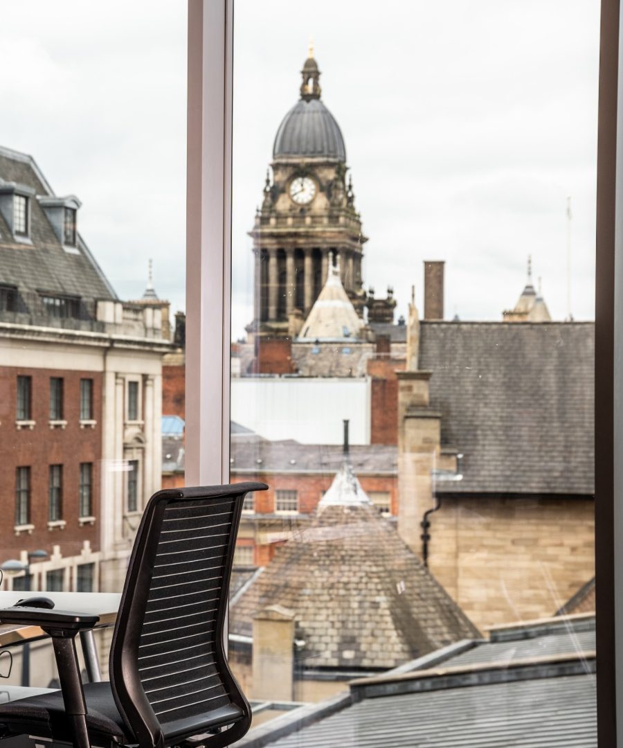 Leeds Town Hall seen from a TCS office